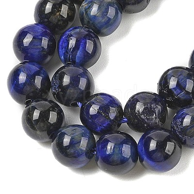 Grade AB Natural Tiger Eye Beads Strands G-B133-A02-6MM-01-1