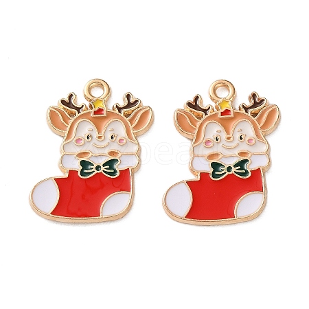 Alloy Enamel Pendants X1-ENAM-I061-01KCG-27-1