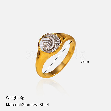 304 Stainless Steel Finger Rings FS-WG09FC7-24-1