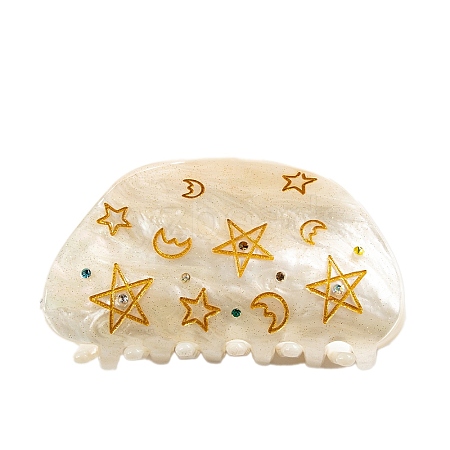 Moon Star Acrylic Claw Hair Clips PW-WG10C93-06-1