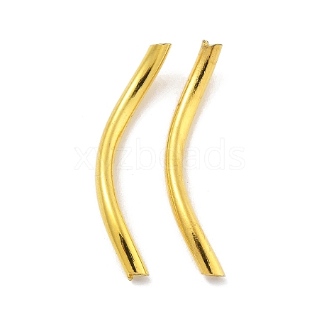 Brass Twist Tube Beads KK-B120-02C-G-1