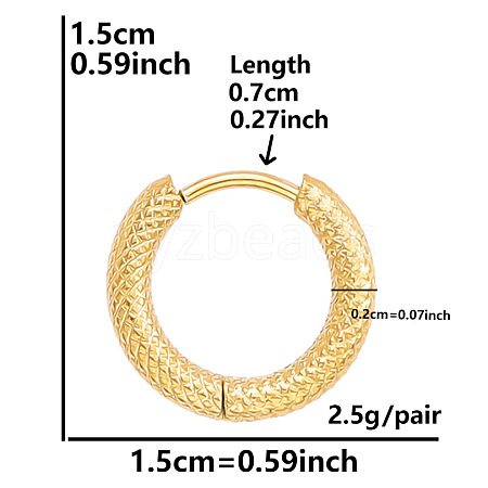 Stylish Stainless Steel Hoop Earrings for Women OK9057-2-1