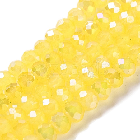 Baking Electroplate Glass Beads Strands LS-DGLA-A039-J6MM-B23-1