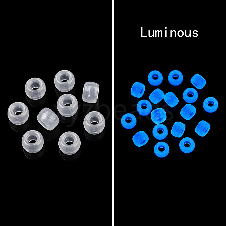 Transparent & Luminous Plastic Beads X-KY-T025-01-H09-1
