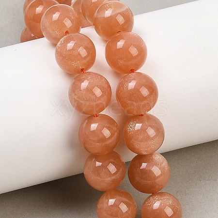 Natural Sunstone Beads Strands G-G342-A04-10.5mm-1