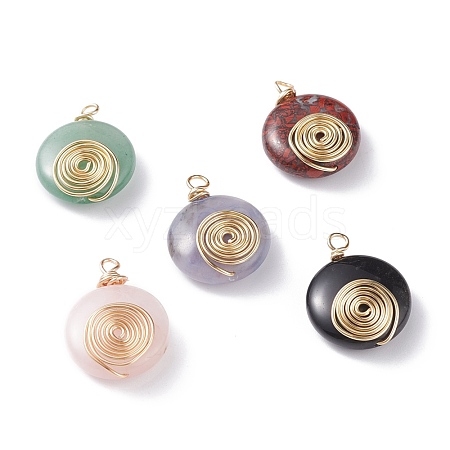 Natural & Synthetic Gemstone Pendants PALLOY-JF01128-1