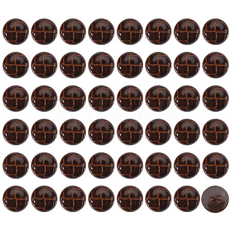 1-Hole Plastic Buttons BUTT-CA0001-34A-1