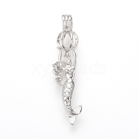 Alloy Diffuser Locket Pendants PALLOY-S105-02S-1