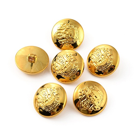 1-Hole ABS Plastic Shank Buttons BUTT-WH0015-65A-1
