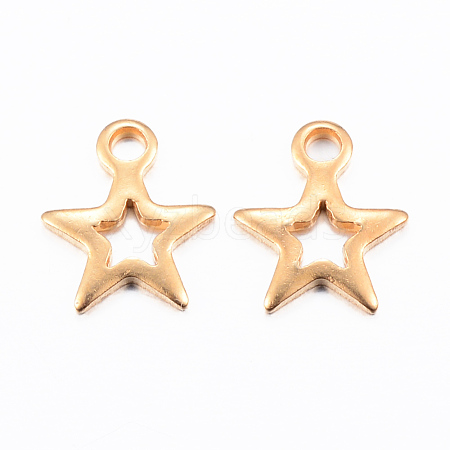 Ion Plating(IP) 304 Stainless Steel Charms STAS-H392-01G-1