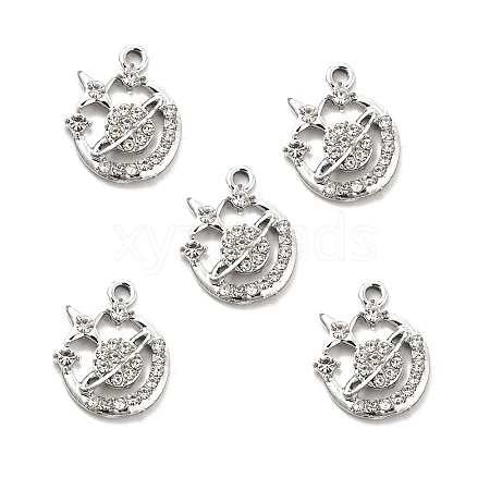 Alloy Rhinestone Pendants ALRI-C007-15P-1