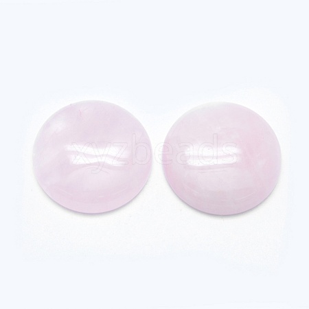 Natural Rose Quartz Cabochons G-E492-F-02-1