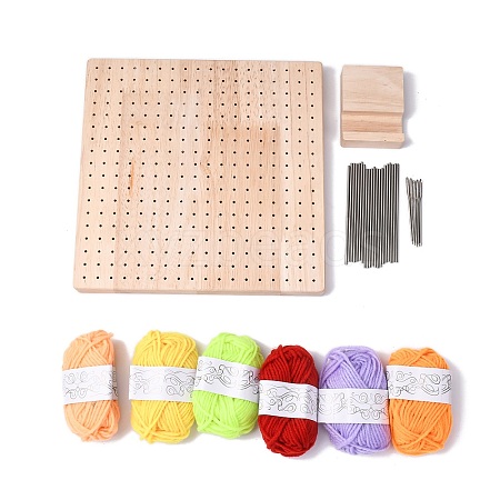 Square Wood Crochet Blocking Board SENE-PW0015-01A-1