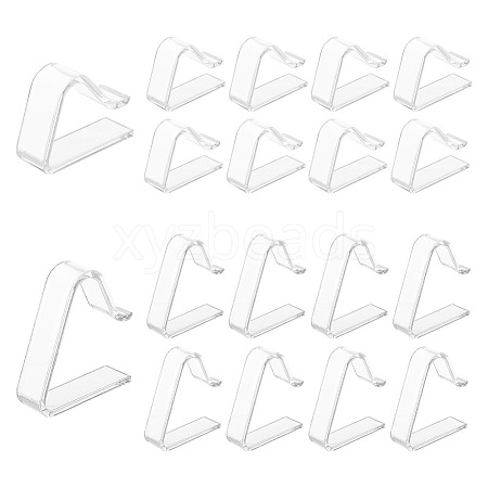 Globleland 48Pcs 2 Style Transparent Plastic Tablecloth Clips AJEW-GL0002-08-1