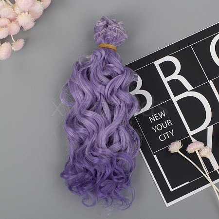 High Temperature Fiber Long Instant Noodle Curly Hairstyle Doll Wig Hair DOLL-PW0010-01M-1