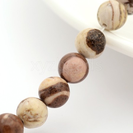 Natural Australian Agate Round Bead Strands G-M272-02-10mm-1