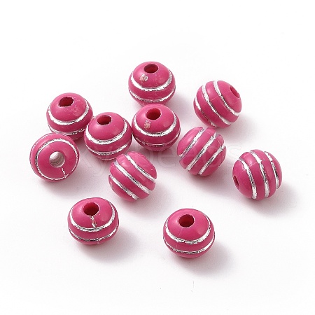 Plating Acrylic Beads OACR-C013-01B-1