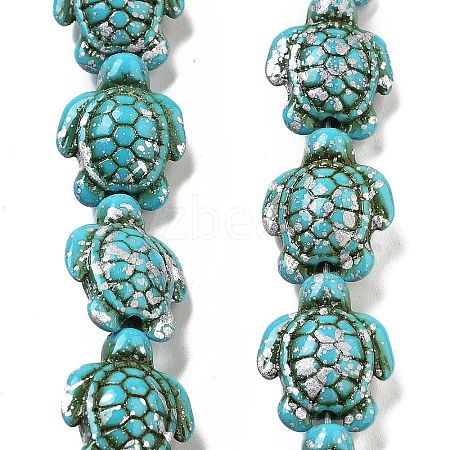 Synthetic Turquoise Dyed Beads Strands G-P507-05N-1