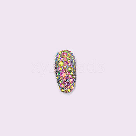 Glass Rhinestone Flat Back Cabochons RGLA-S002-04SS-42-1