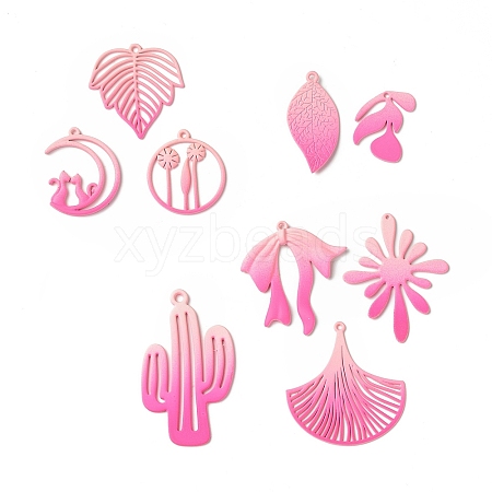 Spray Painted Alloy Charms PALLOY-P291-19M-03-1