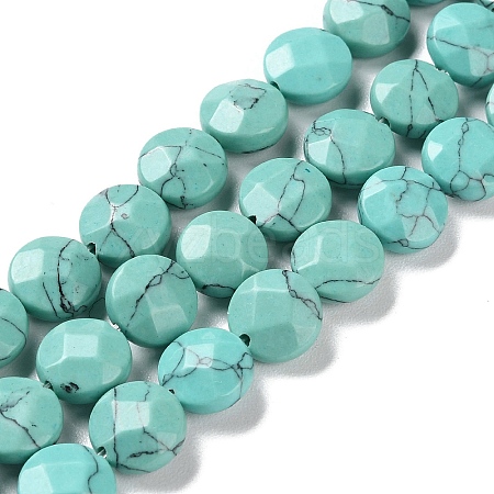 Synthetic Turquoise Beads Strands G-K357-B07-01-1