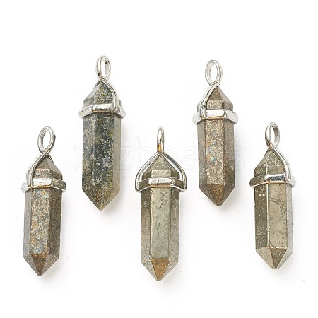 Natural Pyrite Pendants G-M378-01P-A37-1