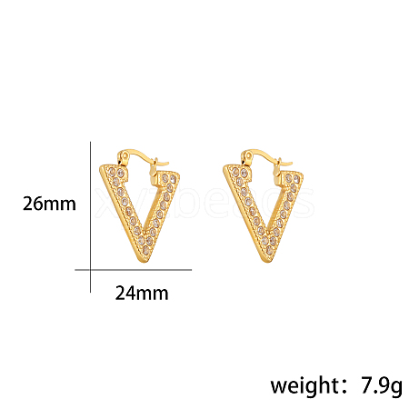 Fashionable Stainless Steel Hoop Earrings FX3254-3-1