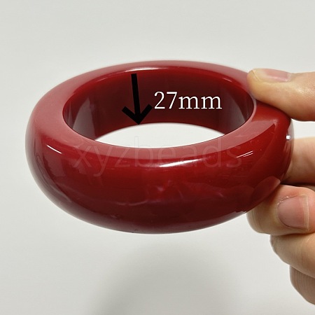 Exaggerated Geometric Shape Resin Bangles for Women FS-WG48DEE-10-1