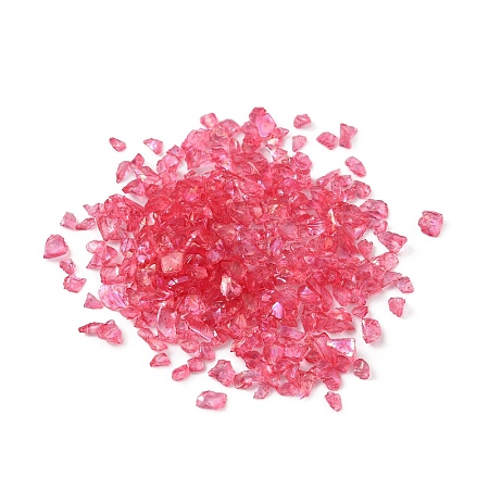 Glass Chip Beads GLAA-WH0033-43E-1