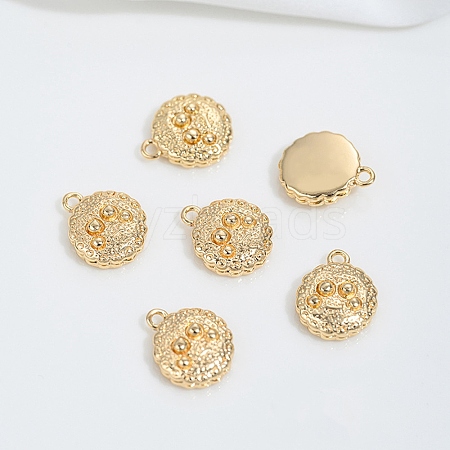 Brass Pendants KK-P337-02C-G-1