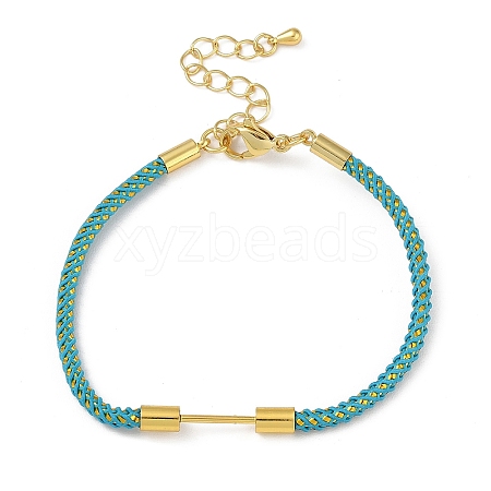 Braided Nylon Cord Bracelet Making MAK-L043-01G-02-1