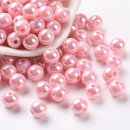 Opaque Acrylic Beads MACR-S370-D8mm-A01-1