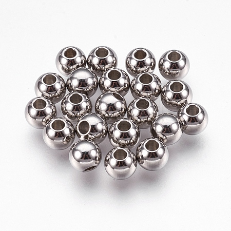 316 Stainless Steel Spacer Beads STAS-G176-46P-A-1
