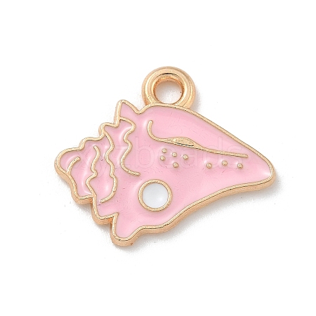 Alloy Enamel Pendants ENAM-A008-38KCG-01-1