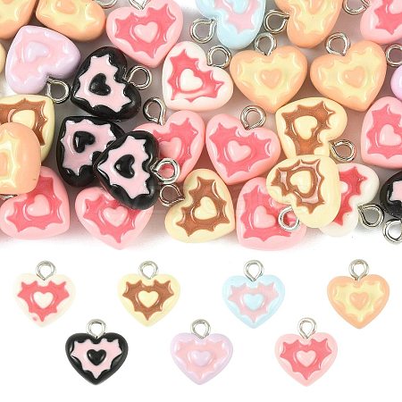 30Pcs Opaque Resin Charms RESI-FS0002-38-1