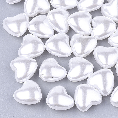 Eco-Friendly ABS Plastic Imitation Pearl Beads X-OACR-T012-15A-1