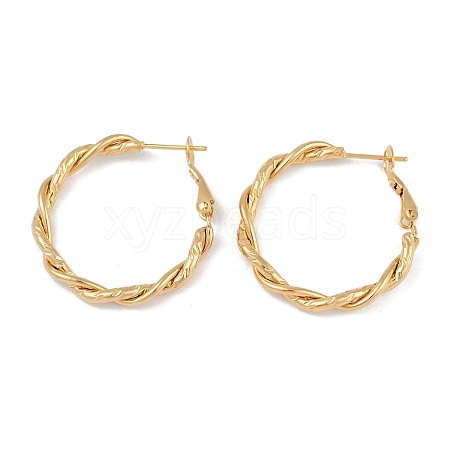 PVD Vacuum Plating 201 Stainless Steel Hoop Earrings EJEW-I309-60C-G-1