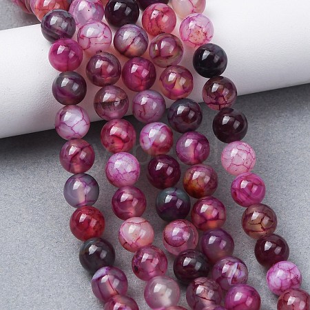 Natural Dragon Veins Agate Beads Strands GG-CBA9070-A01-01-1