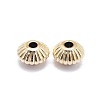 Non-Tarnish Yellow Gold Filled Corrugated Beads KK-L183-031G-2