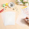 DIY Rectangle Plastic Heat Shrink Sheets Keychain Making Kits DIY-WH20010-13-3