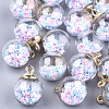 Glass Ball Pendants GLAA-T003-08C-1