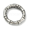 Tibetan Style 316 Surgical Stainless Steel Spring Gate Rings STAS-E191-01AS-02-1