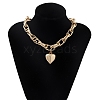 Heart Pendant Necklace NJEW-K261-03G-1