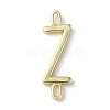 Rack Plating Brass Connector Charms KK-P245-07G-Z-1