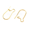 Brass Hoop Earring Findings KK-F824-009G-2