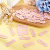 40Pcs PU Leather Craft Label Tags DIY-TADJ0001-22F-5