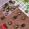 Unicraftale 20Pcs Alloy Shank Buttons BUTT-UN0001-09-2