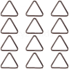 12Pcs Triangle Iron Linking Rings IFIN-CP0002-96B-6