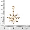 Alloy Rhinestone Pendant Decoration HJEW-P021-01G-G-3