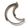 Alloy Open Back Bezel Pendants PALLOY-I223-04AB-1